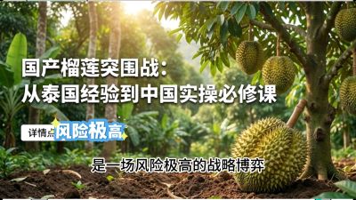 第一节：榴莲突围战：选址决策指南，告别赌运气，用硬指标圈定&ldquo;优生，课程：《国产榴莲突围战：从泰国经验到中国实操的8堂必修课（高阶实战版）》