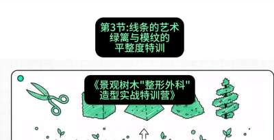 第03节：线条的艺术&mdash;&mdash;绿篱与模纹的平整度特训，课程：《景观树木&ldquo;整形外科&rdquo;造型实战特训营》#识农AI